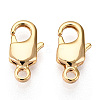Brass Lobster Claw Clasps KK-N254-12G-1