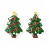 Christmas Themed Opaque Resin Cabochons CRES-P022-15-2