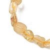 Natural Rutilated Quartz Bead Stretch Bracelets BJEW-K213-20-3