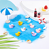   100Pcs 5 Colors Mini Resin Ducks DJEW-PH0001-19-5