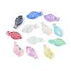 Transparent Spray Painted Acrylic Pendants ACRP-T011-07M-2