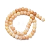 Ombre Effect Dyed Glass Beads Strands GLAA-T031-01O-07-3