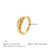 Irregular 304 Stainless Steel Finger Rings for Women SA8524-5-1