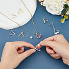 SUPERFINDINGS 8Pcs 4 Colors Rack Plating Brass Micro Pave Cubic Zirconia Ice Pick Pinch Bails KK-FH0006-29-4