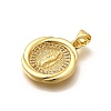 Religion Themed Rack Plating Brass Micro Pave Cubic Zirconia Pendants KK-L226-007G-02-2