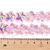 Electroplate Baking Paint Glass Beads Strands X1-EGLA-K061-12A-AB04-4