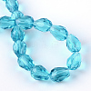 Transparent Glass Bead Strands GLAA-R024-6x8mm-11-3