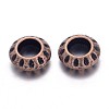 Tibetan Style Alloy European Beads TIBEB-EAA386Y-R-FF-2