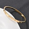 304 Stainless Steel Rhinestone Bangles for Women X-BJEW-Z092-05G-1