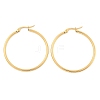 Ring 304 Stainless Steel Big Hoop Earrings X-EJEW-N0016-11G-F-3