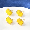 Brass Stud Earrings KK-F358-03G-04-5