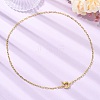 2.5MM 304 Stainless Steel Paperclip Chain Necklaces NJEW-JN06449-01-1
