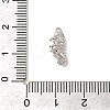 Marine Animal Theme Platinum  Brass Micro Pave Clear Cubic Zirconia Pendants KK-U031-01P-04-3