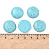Craft Findings Dyed Synthetic Turquoise Gemstone Flat Back Dome Cabochons TURQ-S266-20mm-01-2