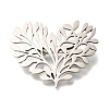 Heart Shaped Tree of Life 201 Stainless Steel Brooch for Women STAS-B076-08G-01-1