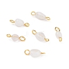 Natural White Moonstone Links Connectors PALLOY-JF01073-02-1