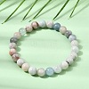 8MM Natural Aquamarine Round Beaded Stretch Bracelets for Women GG-CBA6C75-A01-8mm-2