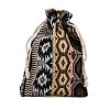 Ethnic Printed Polycotton Drawstring Storage Bags FB-CBA307F-01D-3