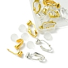 12Pcs 2 Color Brass Clip-on Earring Converters Findings KK-FS0001-31-3