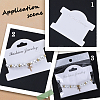 100Pcs 2 Colors Cardboard Display Cards CDIS-SP0001-09-6