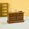 Dollhouse Miniature Furniture  Wooden Cabinet TV Stand Five-drawer PW-WG57C6F-01-1