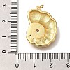 Rack Plating Brass Micro Pave Cubic Zirconia Pendants KK-I720-58G-3