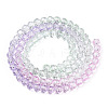 Transparent Glass Beads Strands X1-GLAA-E036-07V-3