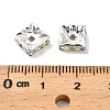 Brass Rhinestone Spacer Beads KK-I362-01B-02S-3