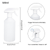 500ml White Plastic Trigger Spray Bottles with Adjustable Nozzle Empty Mist Spray Bottles for Cleaning Plant Flowers Home Garden AJEW-BC0005-72-2