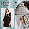 1Pair Brass Rhinestone Wedding Dress Decoration Accessories FIND-GF0006-54-5