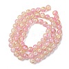 Spray Painted Crackle Glass Beads Strands CCG-Q002-12mm-03-4
