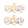 Autumn Theme Alloy Enamel Pendants ENAM-O048-03KCG-E-1