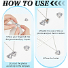 24Pcs 316 Stainless Steel Locket Pendants STAS-ME0003-39-3