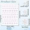 Women's PET Plastic Self Adhesive Face Glitter Stickers for Makeup DIY-OC0009-95B-2