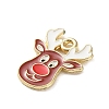 Christmas Theme Alloy Enamel Pendants ENAM-K074-03C-2