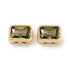 Brass Micro Pave Cubic Zirconia Beads KK-C051-48G-03-1