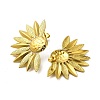 Sunflower 304 Stainless Steel Stud Earrings for Women EJEW-A117-02A-G-2