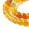 Dyed Natural Dragon Veins Agate Beads Strands X-G-C068-6mm-15-4