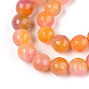 Dyed Natural White Jade Beads Strands G-T139-8mm-60-11-3