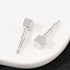 Brass Stud Earrings for Women EJEW-G441-05B-P-3
