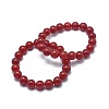 Natural Jade Bead Stretch Bracelets X-BJEW-K212-B-036-1