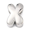 Brass Initial Beads KK-B167-27P-01X-1