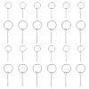 304 Stainless Steel Split Key Ring Clasps STAS-UN0006-33P-1