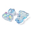 Transparent Resin Bowknot Kitten Decoden Cabochons RESI-M045-07E-2