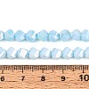 Anti-Tarnish Electroplate Glass Beads Strands GLAA-T025-6mm-14C-2
