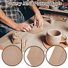 6Pcs 6 Style MDF Wood Ceramic Clay Craft Mold Set DIY-WH0430-537-6