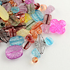 Mixed Crackle Style Transparent Acrylic Beads X-MACR-R546-28-1