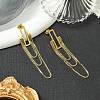 304 Stainless Steel Tassel Dangle Stud Earrings for Women EJEW-G417-03G-3