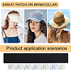 Rectangle Cloth Sweat Liner DIY-WH0632-35A-01-6