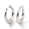 Non-Tarnish 304 Stainless Steel Chunky Hoop Earrings for Women LS-EJEW-F280-06D-P-2